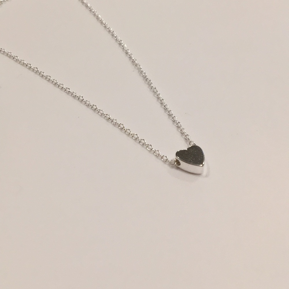 Silver heart necklace